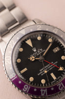 1967 Rolex 1675 MK0.5 “Long-E” Zinc-Sulfide Fuchsia GMT