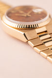 1979 Rolex 19018 Wood Dial Yellow Gold Oysterquartz Day-Date