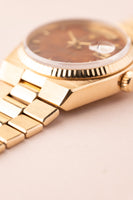 1979 Rolex 19018 Wood Dial Yellow Gold Oysterquartz Day-Date