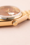 1979 Rolex 19018 Wood Dial Yellow Gold Oysterquartz Day-Date