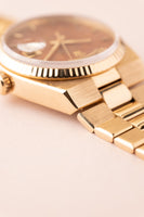 1979 Rolex 19018 Wood Dial Yellow Gold Oysterquartz Day-Date