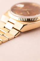 1979 Rolex 19018 Wood Dial Yellow Gold Oysterquartz Day-Date
