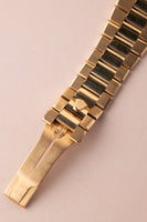 1979 Rolex 19018 Wood Dial Yellow Gold Oysterquartz Day-Date