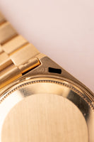 1979 Rolex 19018 Wood Dial Yellow Gold Oysterquartz Day-Date