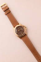 1972 Rolex 1675 Yellow Gold Root-Beer GMT Leather Strap
