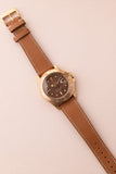 1972 Rolex 1675 Yellow Gold Root-Beer GMT Leather Strap