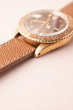 1972 Rolex 1675 Yellow Gold Root-Beer GMT Leather Strap