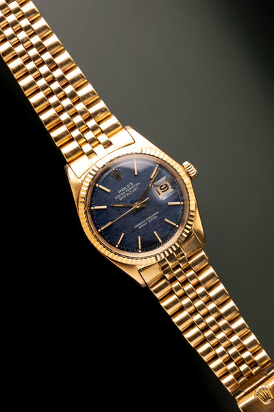 1968 Rolex 1601 Yellow Gold Mosaic Dial Date Just