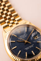 1968 Rolex 1601 Yellow Gold Mosaic Dial Date Just