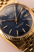 1968 Rolex 1601 Yellow Gold Mosaic Dial Date Just