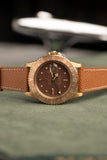 1972 Rolex 1675 Yellow Gold Root-Beer GMT Leather Strap