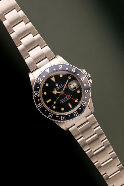 1984 Rolex Black Pumpkin 16750 Gloss Dial GMT