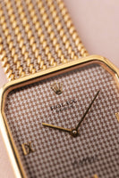 1980 Rolex 4349 Yellow Gold Houndstooth Cellini