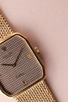 1980 Rolex 4349 Yellow Gold Houndstooth Cellini