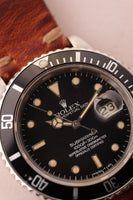 1985 Rolex 16800 Submariner on leather strap