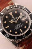 1985 Rolex 16800 Submariner on leather strap