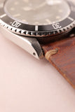 1985 Rolex 16800 Submariner on leather strap