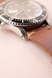 1985 Rolex 16800 Submariner on leather strap