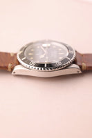 1985 Rolex 16800 Submariner on leather strap