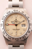 1986 Rolex 16550 Cream Panna Explorer II With Box