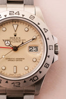 1986 Rolex 16550 Cream Panna Explorer II With Box