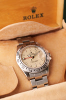1986 Rolex 16550 Cream Panna Explorer II With Box