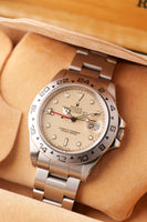 1986 Rolex 16550 Cream Panna Explorer II With Box