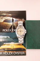 1986 Rolex 16550 Cream Panna Explorer II With Box