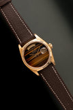 1978 Rolex 18038 Yellow Gold Tiger Eye Stone Dial Day-Date Unpolished