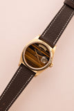 1978 Rolex 18038 Yellow Gold Tiger Eye Stone Dial Day-Date Unpolished