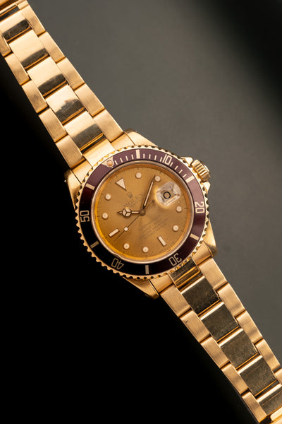 1989 Rolex 16610 Yellow Gold Submariner