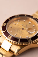 1989 Rolex 16610 Yellow Gold Submariner