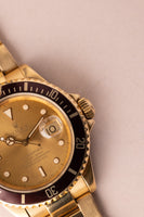 1989 Rolex 16610 Yellow Gold Submariner