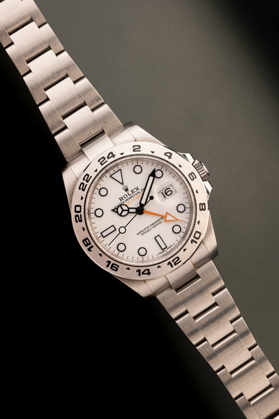 2017 Rolex 216570 White Dial Explorer II Scrambled Serial - Full Set
