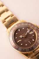 1970 Rolex 1675 Yellow Gold Nipple Dial GMT