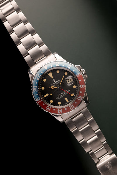 1972 Rolex 1675 GMT MKII Faded Pepsi Insert w/ punched papers