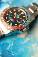 1972 Rolex 1675 GMT MKII Faded Pepsi Insert w/ punched papers