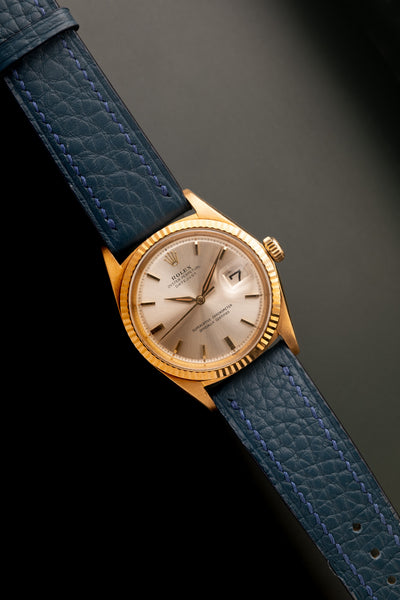 1964 Rolex 1601 Yellow Gold Date-Just On Leather Strap