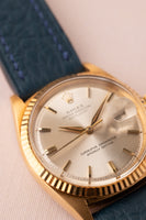 1964 Rolex 1601 Yellow Gold Date-Just On Leather Strap