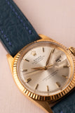 1964 Rolex 1601 Yellow Gold Date-Just On Leather Strap