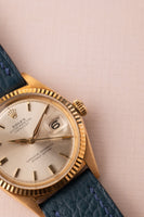 1964 Rolex 1601 Yellow Gold Date-Just On Leather Strap