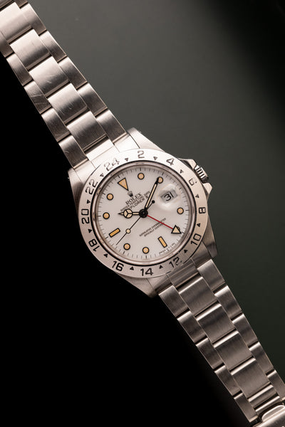 1990 Rolex 16570 Chi-Chi White Dial Explorer II