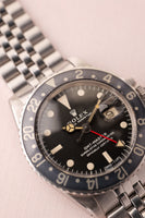 1968 Rolex MK1 1675 Faded Black Insert GMT With Service paper