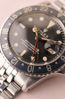 1968 Rolex MK1 1675 Faded Black Insert GMT With Service paper