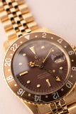 1970 Rolex 1675 Yellow Gold Root-beer Nipple Dial GMT