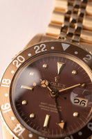 1970 Rolex 1675 Yellow Gold Root-beer Nipple Dial GMT