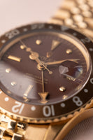 1970 Rolex 1675 Yellow Gold Root-beer Nipple Dial GMT