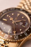 1970 Rolex 1675 Yellow Gold Root-beer Nipple Dial GMT