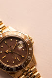 1970 Rolex 1675 Yellow Gold Root-beer Nipple Dial GMT