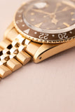 1970 Rolex 1675 Yellow Gold Root-beer Nipple Dial GMT